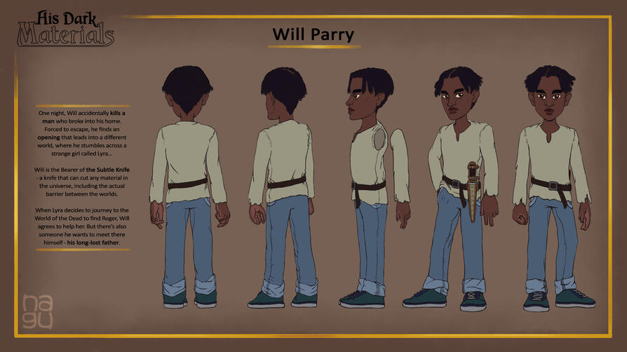 His Dark Materials - Will model sheet (4/14)