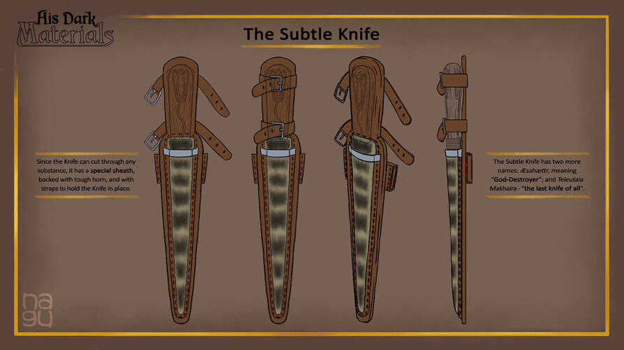 His Dark Materials - Subtle Knife sheath prop sheet (13/14)