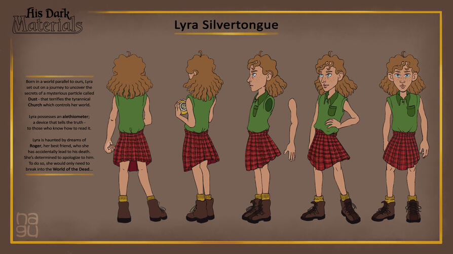 His Dark Materials - Lyra model sheet (2/14)