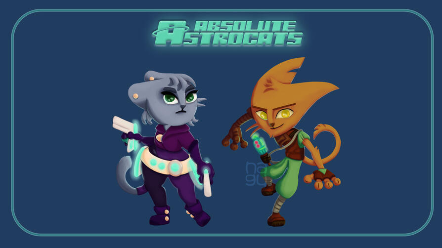 Absolute Astrocats - mobile game-esque character design exercise (1/5)