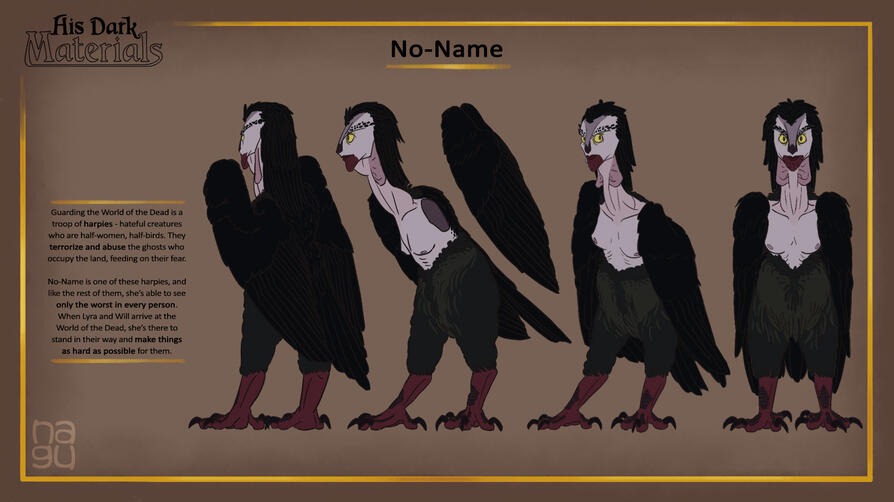 His Dark Materials - No-Name model sheet (7/14)