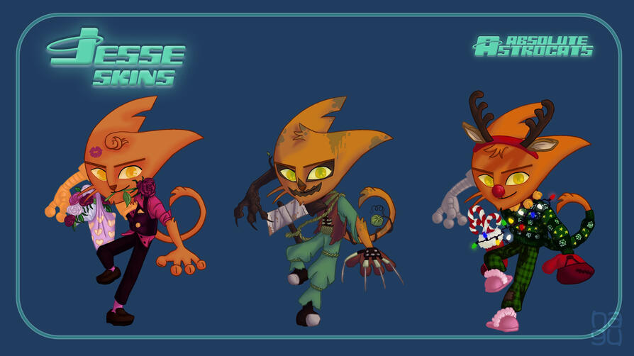 Absolute Astrocats - Jesse seasonal skins (4/5)
