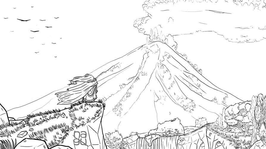 Environment development - Nature lineart (4/7)
