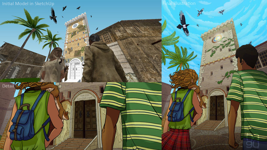 Torre Degli Angeli - integrating 3D modelling in SketchUp into the workflow