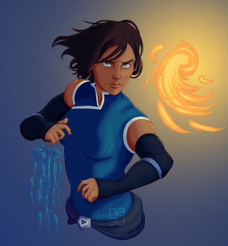Avatar Korra in Battle
