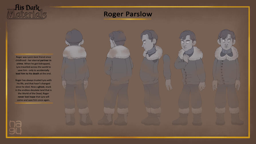 His Dark Materials - Roger model sheet (6/14)