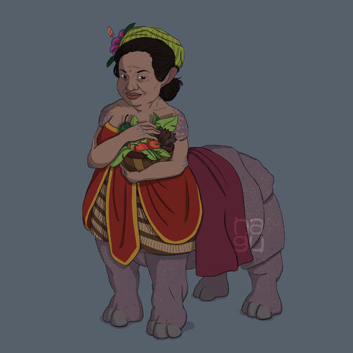 Sumatran Hippopotaur concept